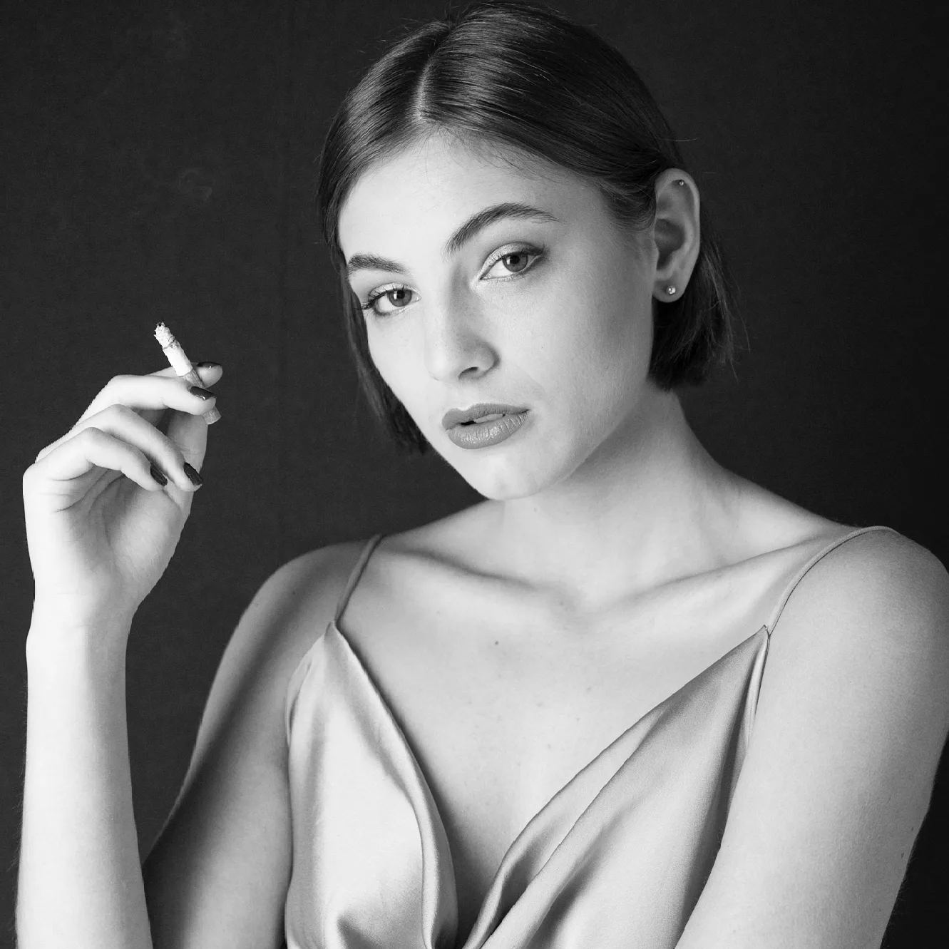 Make-up und Styling für ein Fotoshooting im Kleid