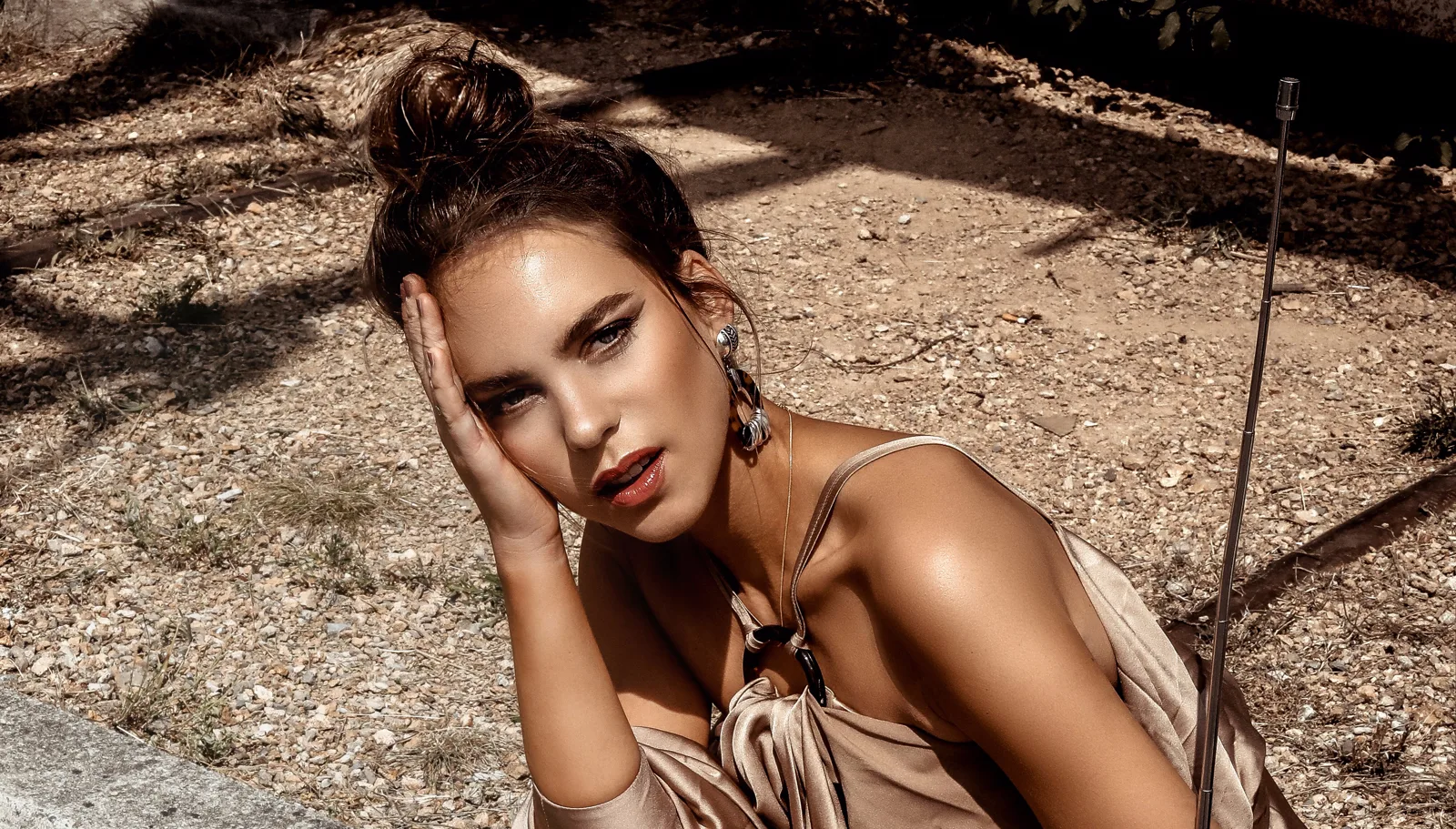Make-up und Styling für ein Fashion-Fotoshooting