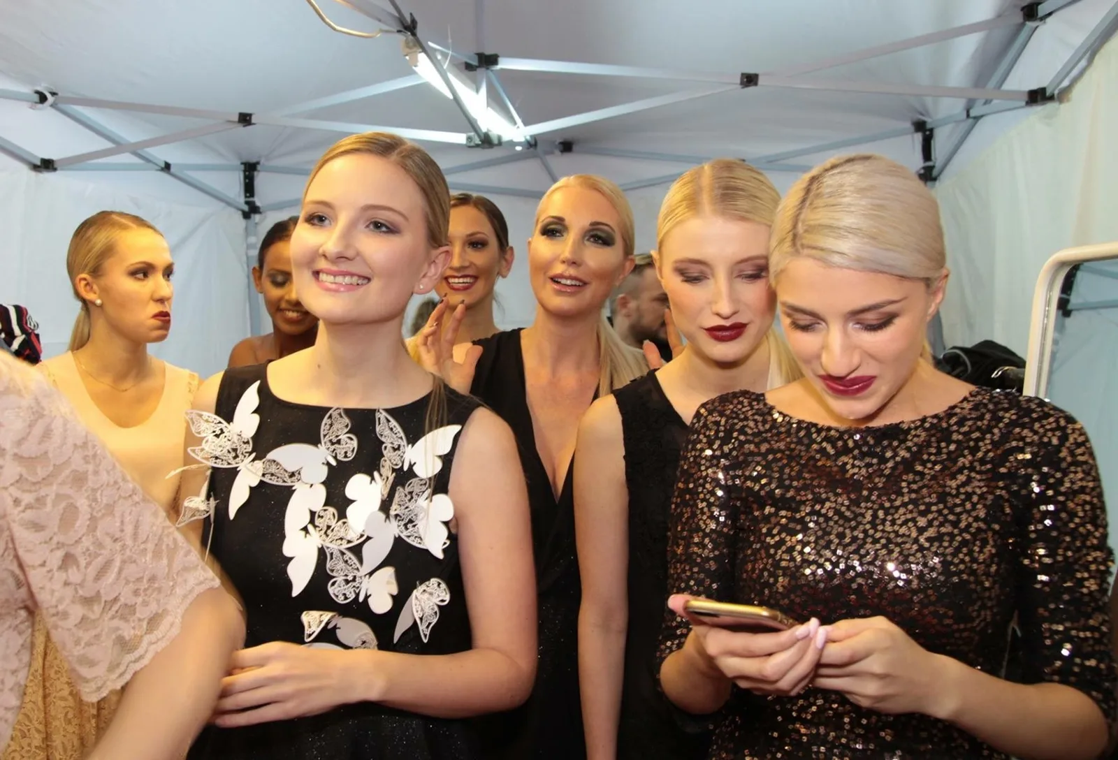 Make-up und Hairstyling für eine Gala
